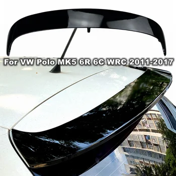 Tagumine Spoiler Pagasiruumi Tiiva VW Polo MK5 6R 6C WRC 2011-2017 ABS Läikiv Must Saba Katuse Spoiler Tiib Auto Varuosad