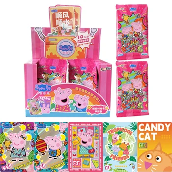 Peppa Pig Värvikas ajakaart Anime Iseloomu Mystery Box Õnnelik Pakendis lauamäng Kaardi Sünnipäeva Kingitused, Mänguasjad Poistele ja Tüdrukutele