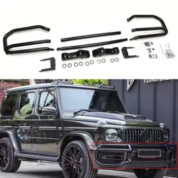 Sobib Mercedes Benz G Klass W464 W463a G63 G65 G500 G550 AMG 2019-2023 esistange Protector Bull Bar Guard Terasest Must