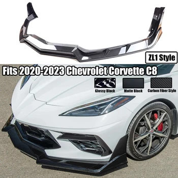 Komplekt 2020-2023 Chevrolet Corvette C8, 2-Ukseline Auto esistange Lip Spoiler Splitter Winglet Carbon Fiber Stiilis ZR1 Stiilis Tiib