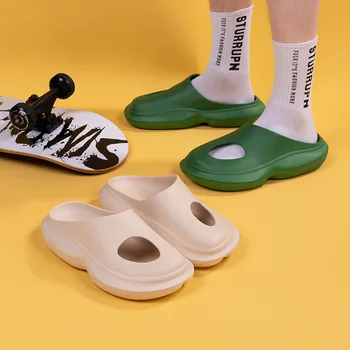 Euroopa ja Ameerika daamid kannavad moodsad sandaalid ja sussid aastal Baotou suvel 2023 YX-94