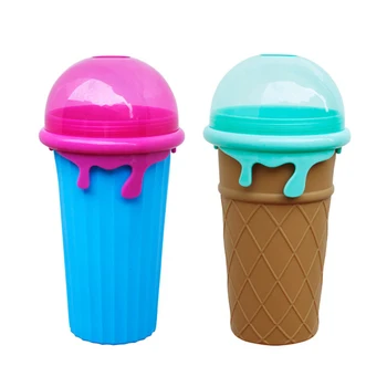 1tk 500ML DIY Milkshake Pudel Slushy Tegija Vee Pudeli Jahutamiseks Tassi Jäätise Maker Cup kiirkülmutatud Silikoon Pigistada Cup