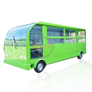 Euroopa hot müük eri värvi Kohandatud 4.3 m, Elektri-mobile rohelise toidu veoauto kiirtoit bussi tüüp ostukorvi valmistatud Hiinas