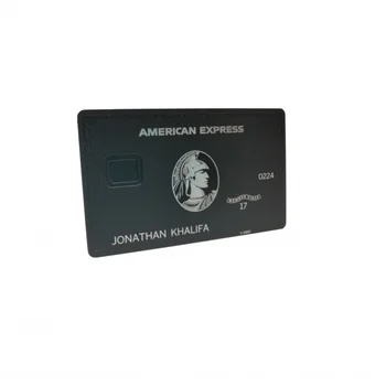 Laseriga Lõigatud Premium Kohandatud magnetribaga Liikmeks Amex Bla Metallist Krediitkaardi Toetada trükkimine isiklik nimi metallist äri-c