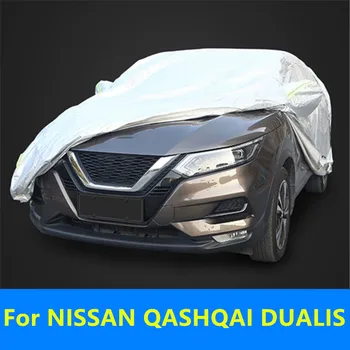 Näiteks NISSAN QASHQAI DUALIS J11 2019-2022 Tolmu kaitse auto kate vihmavee soojustus päikesekaitse auto riided