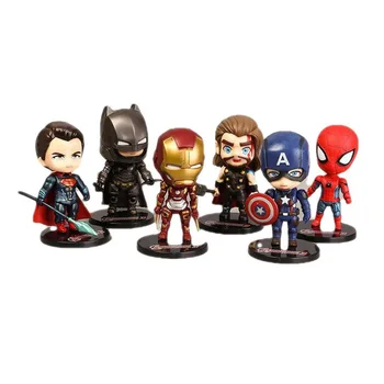 9cm Hasbro Marvel Avengers Perifeerne Auto Anime, Joonis Spiderman Iron Man Mudel Teenetemärgi Valgus Hobi Mänguasjad Poistele Kogumine