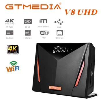 GTMEDIA V8 UHD Satellite Receiver DVB-S/S2/S2X T2 set Top Box 4K Ultra HD TV Dekooder CA Kaardi Pesa v8x v9 peaminister, hispaania