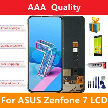 AMOLED Asus Zenfone 7 ZS670KS / Zenfone 7 pro ZS671KS Ekraan Puutetundlik Digitizer Assamblee Zenfone 8 Flip ZS672KS LCD