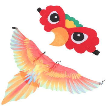 1 Komplekt Parrot Tiivad Papagoi Mask Komplekt Linnu-Looma Kostüüm Rekvisiidid Lapsed Fotograafia Rekvisiidid