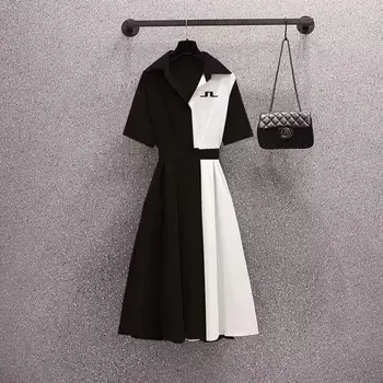 Tikand Logo Naiste Golf Kleit 2023 Uus Suvine Fashion Särk, Seelik Naiste Vabaaja Mood Golf Riided Segast Kleit