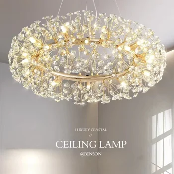 Kaasaegne LED-Crystal Laes Lühter Home Decor Ideaalne elutuba Magamistuba Köök Söögituba Siseruumides Rippus Lamp