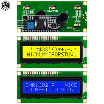 LCD1602+I2C LCD 1602 moodul Sinine/Roheline ekraan PCF8574 IIC/I2C LCD1602 Adapter plaat