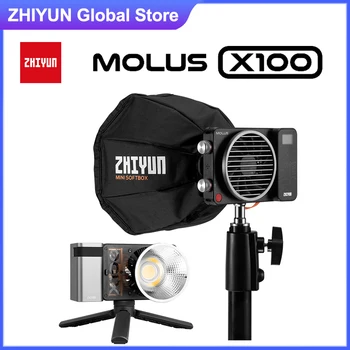Zhiyun MOLUS X100 LED lamp 100W Tasku Cob Light Studio Fotograafia Youtube Video Pildistamine