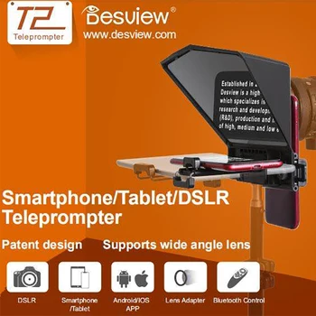 Bestview T2 Teleprompter Prompter iPad IOS Nutitelefoni Android Telefon Sony, Canon, Nikon DSLR Kaamera Foto, Video T2