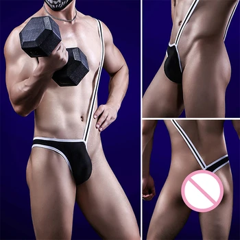 Uudne Ühepoolne G-string Mees Seksikas Backless Aluspesu Mees Homo-Erootiline Bodysuit Singlet Rihm Aluspüksid Seksikas Mees Pesu