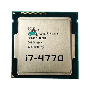 Kasutatud Core i7 4770 3.4 GHz, 8M 5.0 GT/s LGA 1150 SR147 CPU Desktop Protsessor I7 4770 Tasuta Shipping