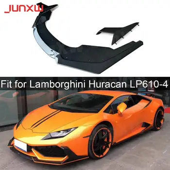 Carbon Fiber Front Lip Spoiler Pool Lõhkujad Põlled Puhul Lamborghini Huracan LP610-4 2014-2018 D-Style esistange Valvur