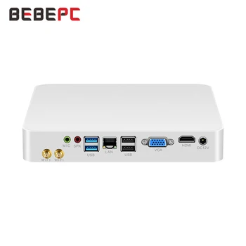 BEBEPC HTPC Mini PC Intel Core i5 4200U i3 6100U DDR3L Windows 10, Wifi, HDMI 6*USB Jahuti Ventilaator Mini Arvuti Desktop minipc