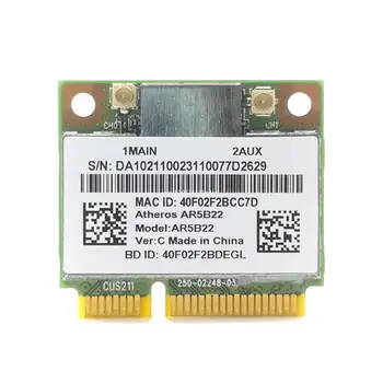 AR5B22 BT4.0 Mini PCI-E Kaart 2.4/5 ghz Dual-Sagedus 300M WLAN WIFI Kaart Wireless Wlan Kaart forY400 Y500 Y410P Dropship