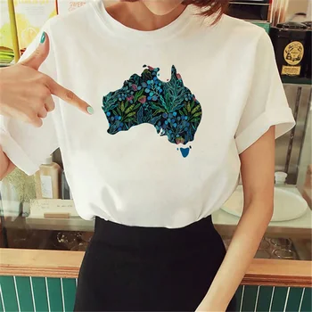 Austraalia top naiste naljakas streetwear manga tshirt tüdruk streetwear riided