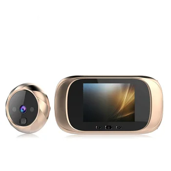 Intelligentne HD 2.8/2,4 tolline video uksekell peepglass uksekell silma järelevalve kaamera 90 kraadi uksekell liikumistuvastus silma