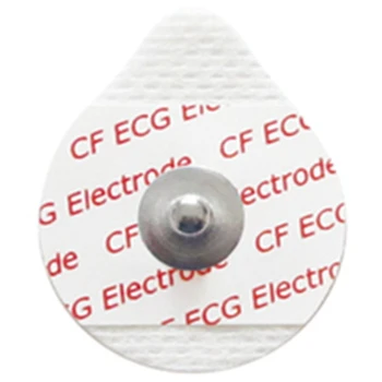 Ühekordselt EKG elctrode pildistamise nupp pad Neonate suurus 36*42mm Mitte-kootud koos elektrit juhtivate gel ekg-kaabli ühendamine 50tk/pakk