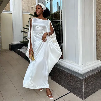 Polüester-Aafrika Kleidid Naistele, Valge Suvine Seksikas Aafrika Varrukateta Pikk Kleit Pluss Suurus Maxi Kleit Aafrika Riided Naistele