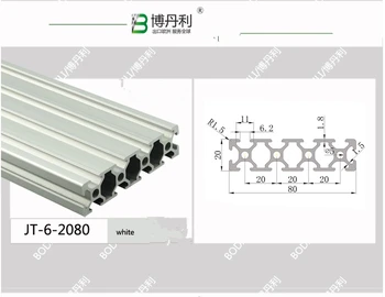350mm/500mm Pikkus 2080 T-soon Alumiinium Väljapressimist Profiilid Raami CNC