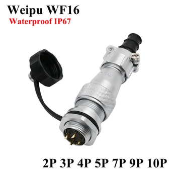 Weipu WF16 M16 LED Valgus toitejuhe Juhe Pistiku Pesa Veekindel Lennunduse Elektri Pistiku Adapter 2 3 4 5 7 9 10 Pin