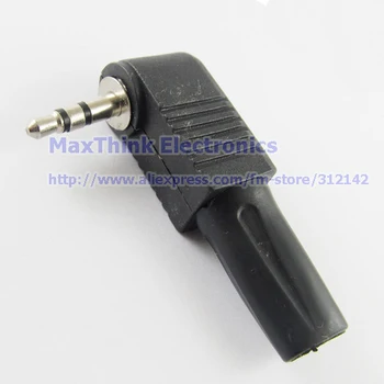 Vask 3.5 mm Stereo Male Plug Õige Nurga all Audio TRS Adapter Connector ,Jootma, 3,5 mm 90degree,Plastikust Kaas,15tk, Tasuta shipping