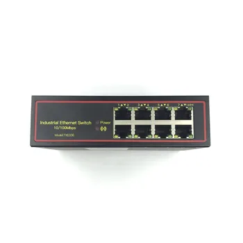 5V-58V 8-port 10/100M DIN-Rail Majandamata industrial Ethernet Kommutaatorid 8-port ethernet switch