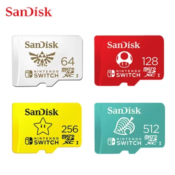 SanDisk Micro SD Card 64GB 128GB Mälukaart SD/TF Flash, MicroSD-Kaart 256GB 512 GB Nintendo Vahetada Spetsiaalse adapteriga