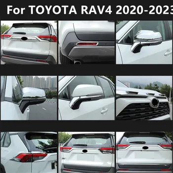 TOYOTA RAV4 2020-2023 Auto välisilme teenetemärgid esistange trim strip Peegel Aken Samba Postitusi sisekujundus auto artiklid tarvikud