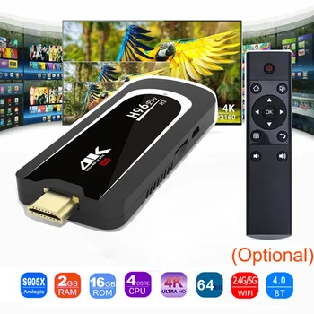 H96 Pro 4K Tv Stick Android 7.1 OS Amlogic S905X Quad Core 2G 16G Mini PC 2.4 G 5G Wifi BT4.0 1080P HD Miracast TV dongle H96Pro