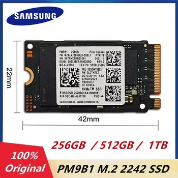 Originaal Samsung PM9B1 256GB 512G 1 TB 2242 M. 2 NVMe PCIe Gen4 x4 NVME Solid State Drives SSD Pinna ProX Pro 7+Aur Teki