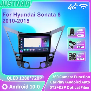 JUSTNAVI QLED Auto Raadio Hyundai Sonata 8 2010-2015 Android 10.0 GPS Navigation 2.0 L 2.4 L 4G WIFI autoraadio Nr DVD-Mängija