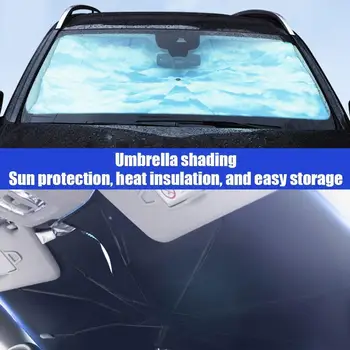 Suvel Uuendatud Auto Esi-Nokats Esiklaas Kokkupandav Päikese Vari Katuse Akna Kate UV-Ray Blokeerida Päikese Kuumuse eest C2H4