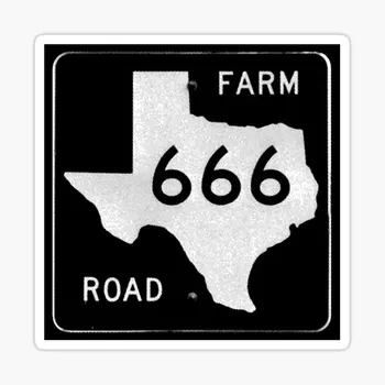 Texas Talu Tee 666 5TK Auto Kleepsud elutoa Akna Dekoratsioonid, Külmik, Tuba Decor Cute Seina Sülearvuti Kid Vee Pudelid