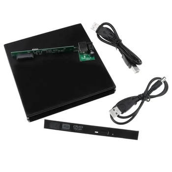 12,7 mm Väline DVD-Korpuses USB 2.0 External DVD/CD-ROM puhul, Sülearvuti, Lauaarvuti Optilise Ketta SATA et