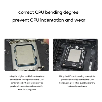 CPU Painutamine Parandus, Millega Lukk Backplane hoidikut LGA1700 LGA1800 Intel12th 13thGen - CNC - AluminumAlloy Raam