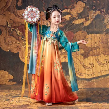 Hiina Stiilis Tüdrukud Hanfu Vana Tüdrukud Etapp Kleit Laste Karneval Haldjas Cosplay Kostüüm