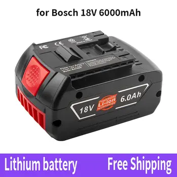 Uus Aku 18V 6.0 Ah Bosch Electric Drill 18V 6000mAh Laetav Li-ion Aku BAT609, BAT609G, BAT618, BAT618G, BAT614
