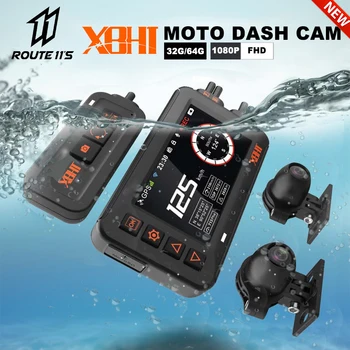 XBHT Mootorratta Kaamera GPS Track Moto videosalvesti tahavaate Kriips Cam WiFi Kontrolli Öise Nägemise Dual 1080P Vee-Moto