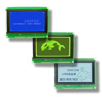 4.7 tolline 34P Paralleelselt COB/SMT LCD 240128A Graafiline Ekraan Moodul RA6963 EQV Töötleja 5V 3.3 V Valge/Sinine/Kollane Roheline Taustavalgustus