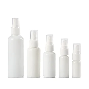 Plastikust Udu Spray Pudel Tühi PET Valge Kosmeetikatoodete Pakendid 10ML15ML 20 ML 30ML 50ML100ML Juustele Pihustamiseks Pudelid 50tk