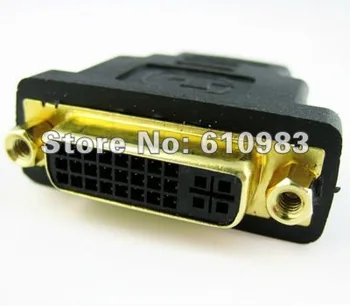 (5 tükki/palju) HIGH SPEED HDMI female-DVI-I Naine 24+5 DVI-Converter-adapter