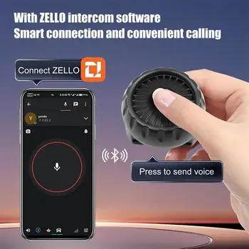 Juhtmevaba Käed-Vaba RS Walkie Talkie Kontrolli Nuppu ZELLO Bluetooth Mikrofon, Kõlar ForPhone Auto Mootorratta Kõne