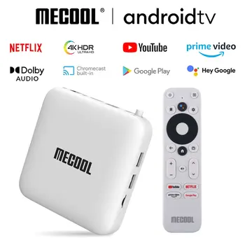 Mecool Android TV Box KM2 Amlogic S905X2 2GB 8GB USB3.0 100M 4K 2.4 G/5G Hääl Netflix WiFi Filmi Eesliide TVBOX