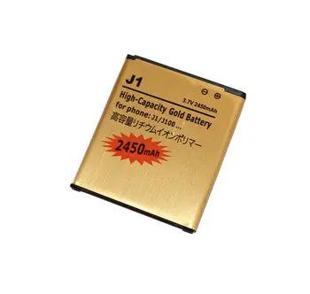 5tk /kot 2450mAh EB-BJ100CBE Asendamine Kuld Aku Samsung Galaxy J1 (2015) J100 J100F J100H J100FN J100M Patareid