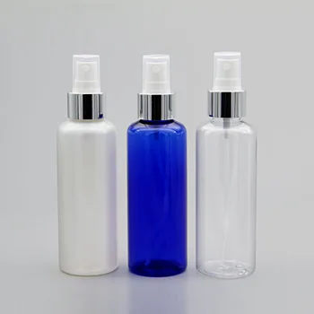 Hulgi-30pcs 150ml Ring Kosmeetika Plastikust Hõbedane Spray pudel 150cc Alumiinium Düüsi Peen Udu Pump Pudelid Mahutid